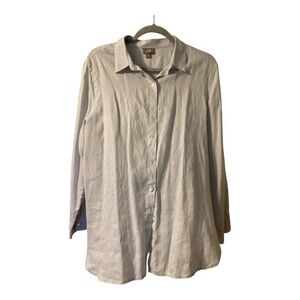- J. Jill Soft Gray Linen Shirt